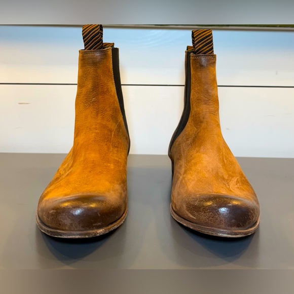 Men’s Billy Reid Caramel Size 8 Chelsea Boots. - Picture 2 of 4